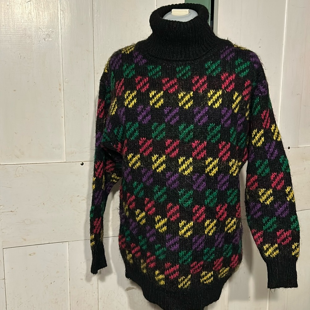 🔥EC🔥Vintage Nordstrom Point of View Sweater Authentic 80-90s Retro Y2K Oversized
